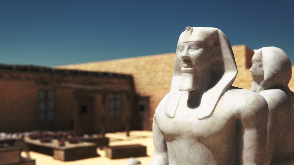 Harvard Camp model: Site: Giza; View: Harvard Camp (model)